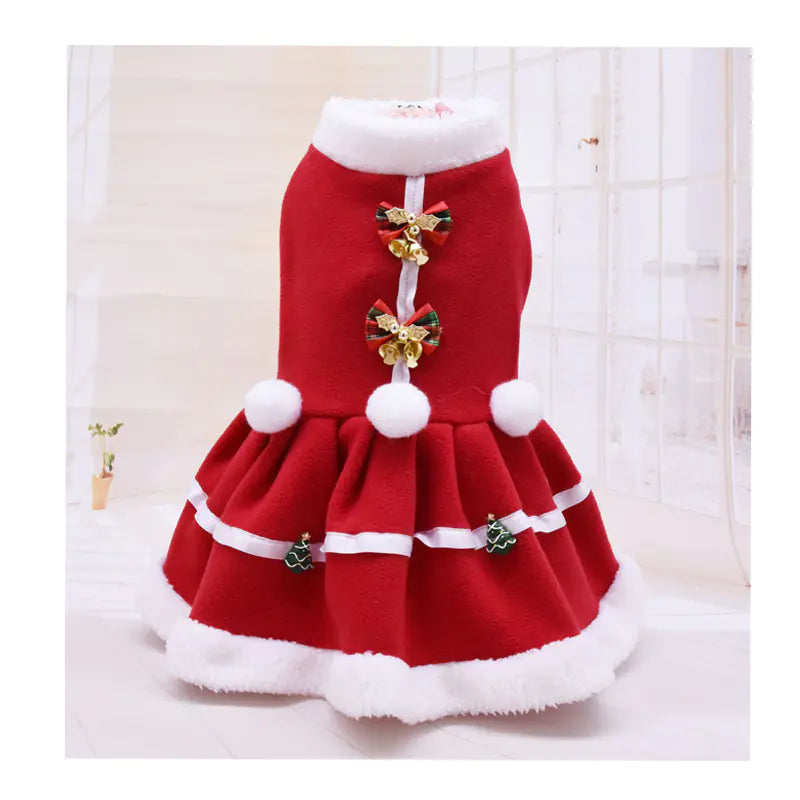 Jolly Paws Holiday Fashion Christmas Dress Pet Outfit