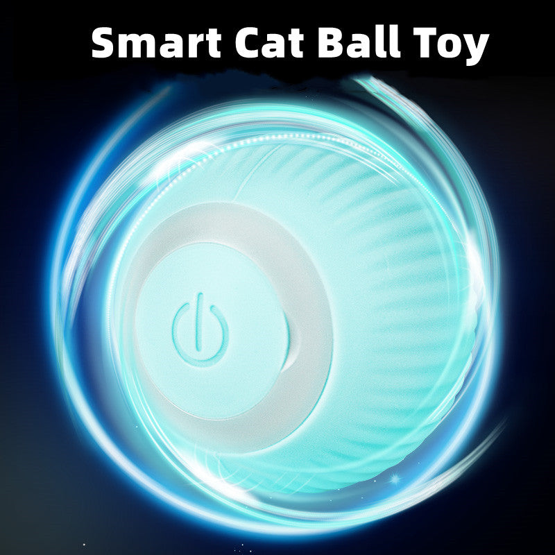 Smart LED Light Interactive Self Rolling Cat Ball Toy Small Pet Toy