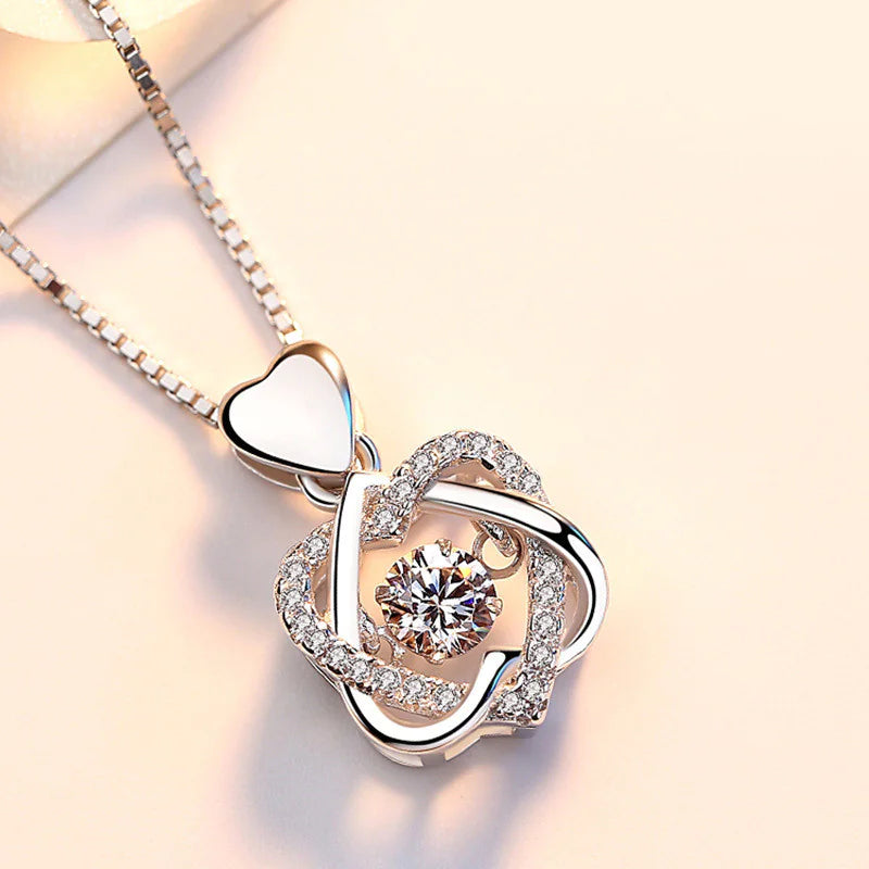Chic Starlit Heart Pendant