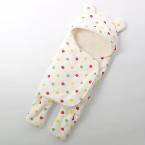 Newborn Fleece Blanket Swaddle Sleeping Bag