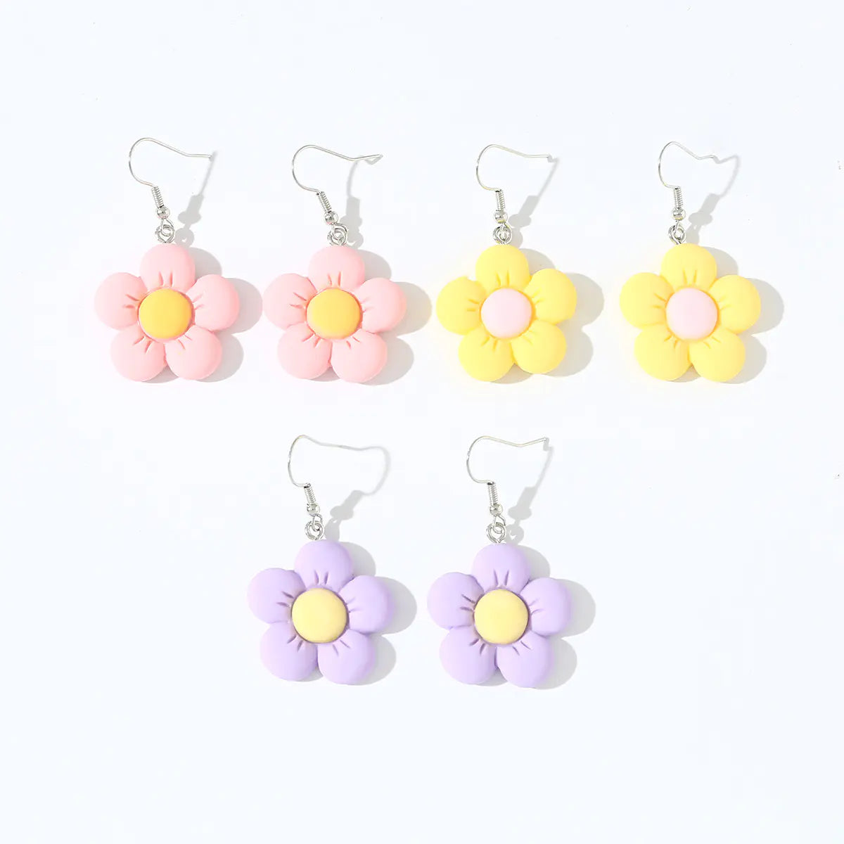 Blooming Joy Candy Color Resin Earrings Set