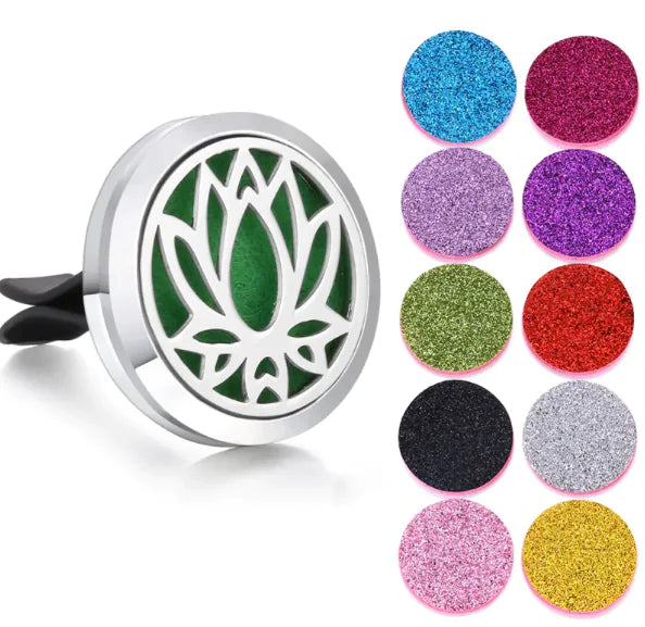 Magnetic Design Car Air Vent Clip Aromatherapy Essential Oil Diffuser