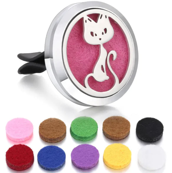 Magnetic Design Car Air Vent Clip Aromatherapy Essential Oil Diffuser