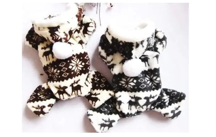 Cozy Canine Fleece Fashion Outfit - Perfect for Christmas!
