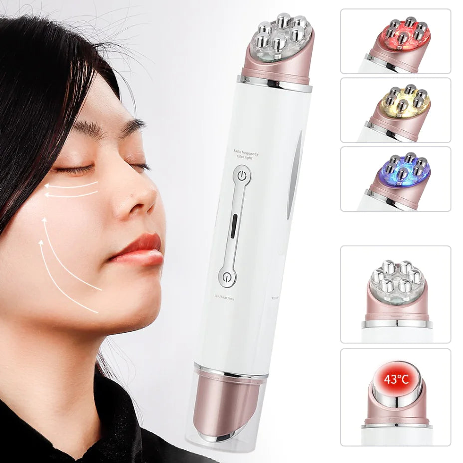 EMS Eye Massager for Dark Circles & Wrinkles – LED Therapy & Hot Compress