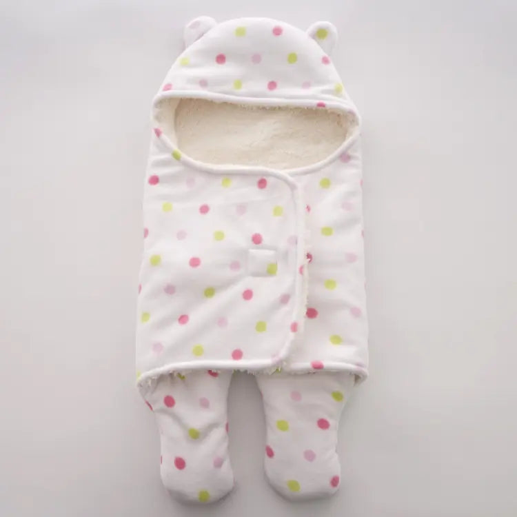 Newborn Fleece Blanket Swaddle Sleeping Bag
