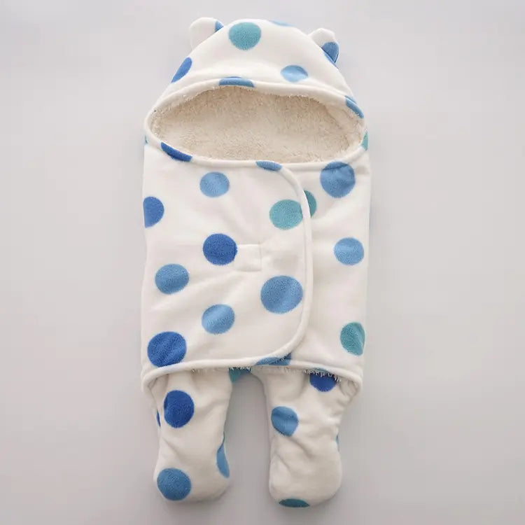 Newborn Fleece Blanket Swaddle Sleeping Bag