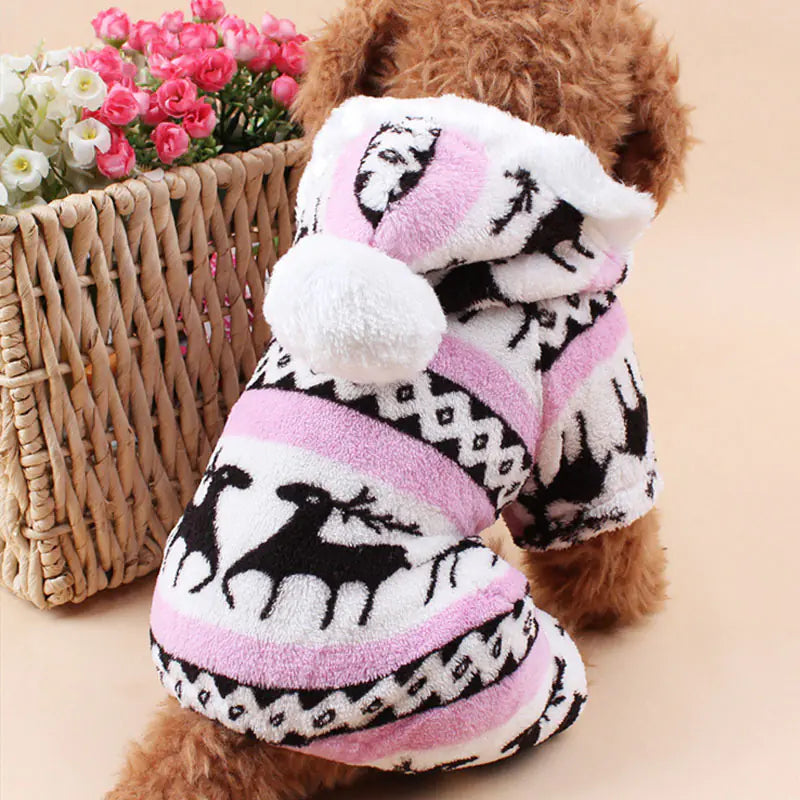 Cozy Canine Fleece Fashion Outfit - Perfect for Christmas!