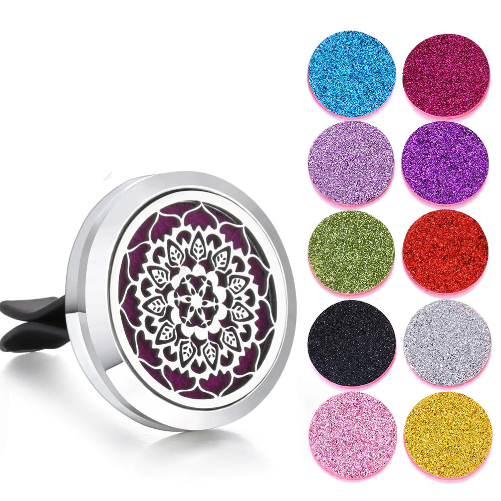 Magnetic Design Car Air Vent Clip Aromatherapy Essential Oil Diffuser