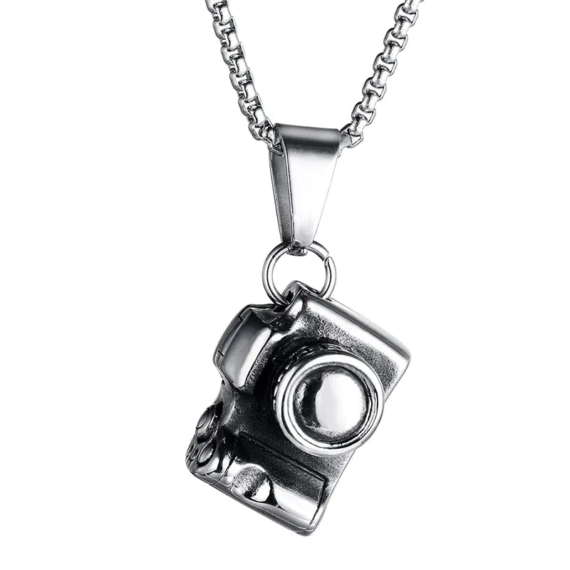 Retro Camera Pendant Necklace for Men - Christmas Gift!