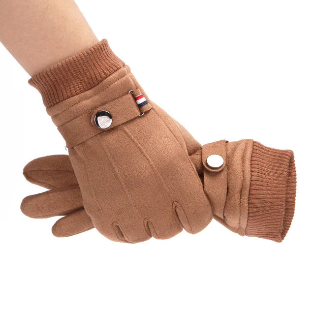 Men's Suede Outdoor Winter Gloves