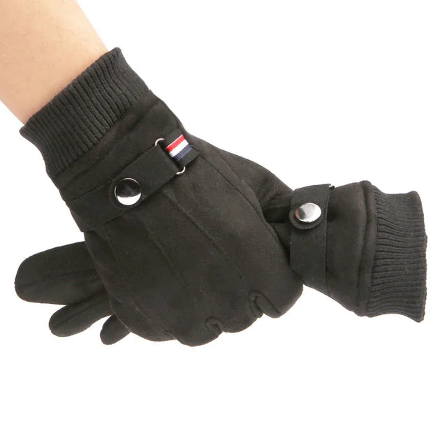Men's Suede Outdoor Winter Gloves