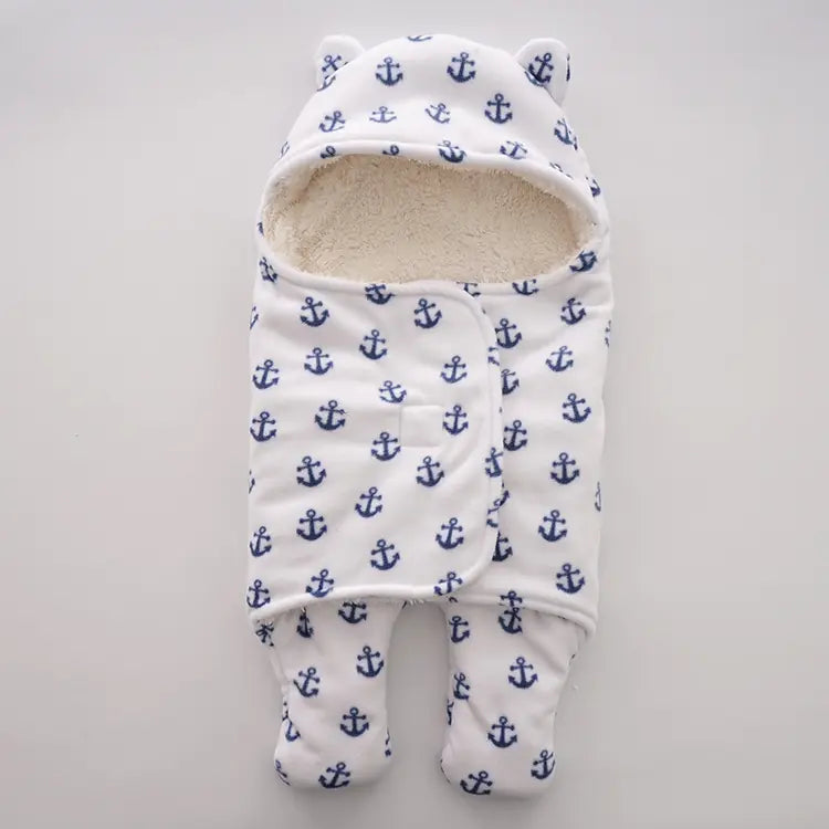 Newborn Fleece Blanket Swaddle Sleeping Bag