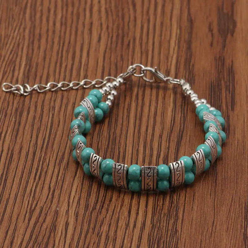 Vintage Vibe Retro Chic Turquoise Bracelet