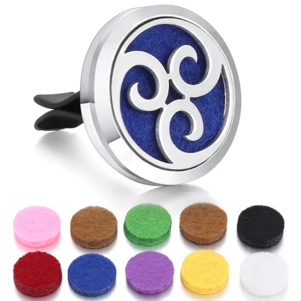 Magnetic Design Car Air Vent Clip Aromatherapy Essential Oil Diffuser