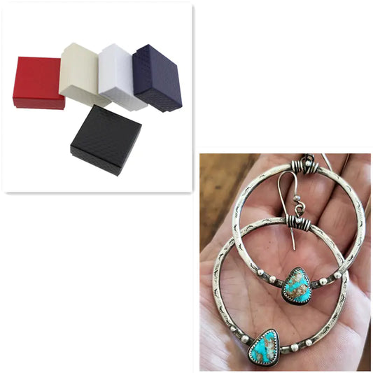 Vintage Inspired Turquoise Long Drop Earrings