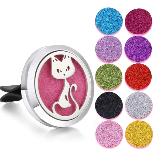 Magnetic Design Car Air Vent Clip Aromatherapy Essential Oil Diffuser