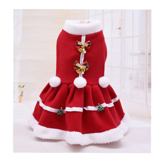 Jolly Paws Holiday Fashion Christmas Dress Pet Outfit