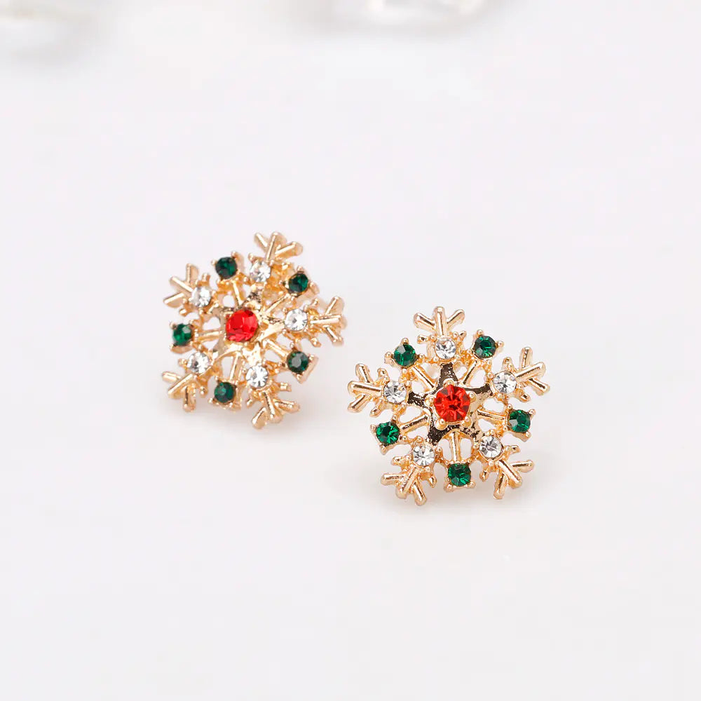 Holiday Sparkle Snowflake Earrings