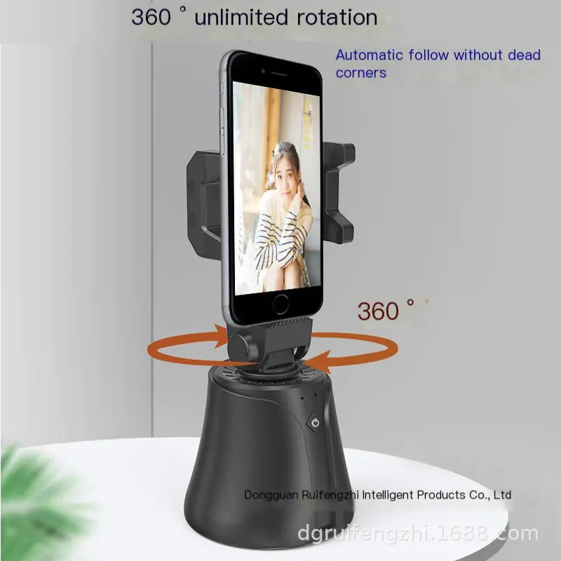 360° Automatic Rotating Smartphone Stand with Face Tracking