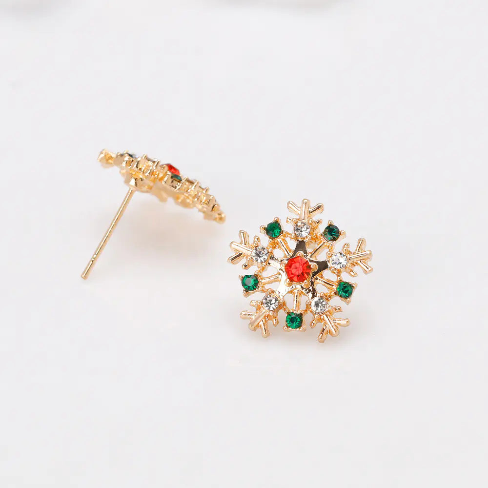Holiday Sparkle Snowflake Earrings
