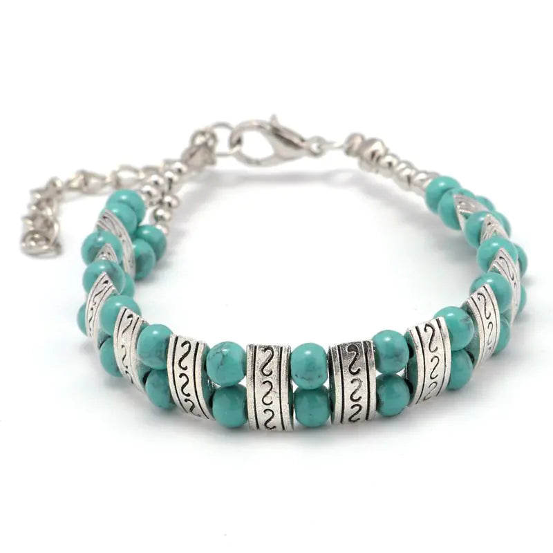 Vintage Vibe Retro Chic Turquoise Bracelet
