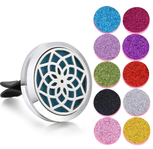 Magnetic Design Car Air Vent Clip Aromatherapy Essential Oil Diffuser