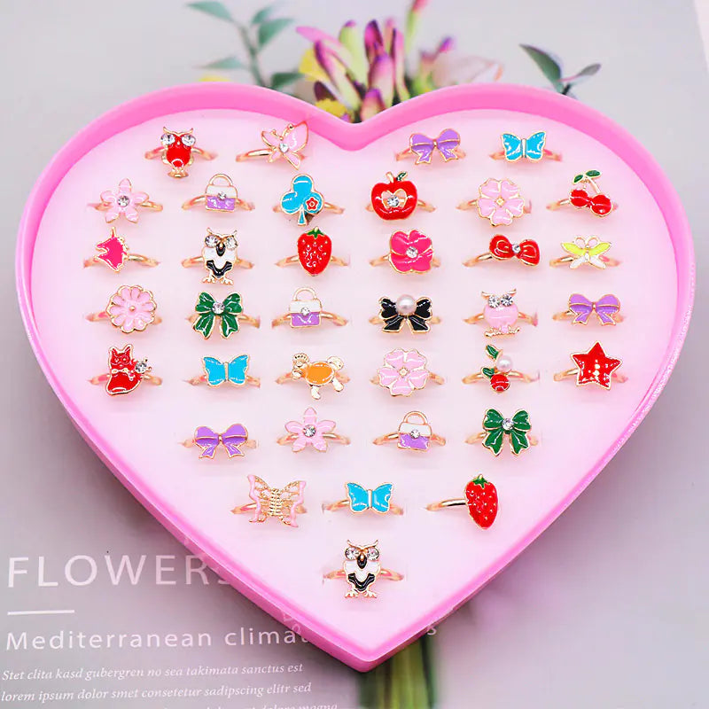 Little Charm Colorful Kids' Ring Collection