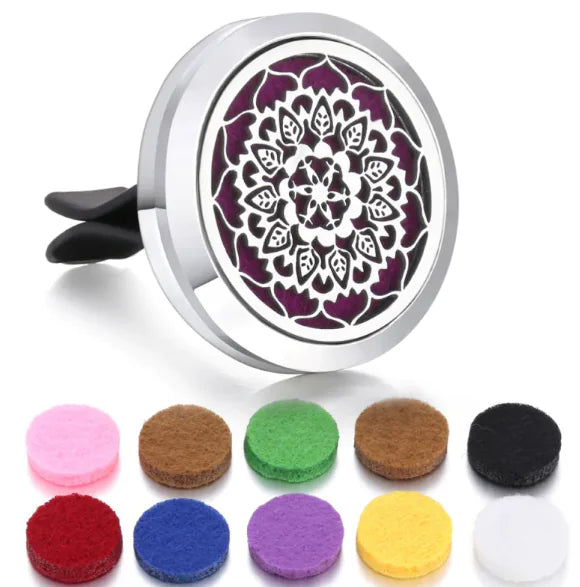 Magnetic Design Car Air Vent Clip Aromatherapy Essential Oil Diffuser
