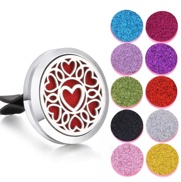 Magnetic Design Car Air Vent Clip Aromatherapy Essential Oil Diffuser