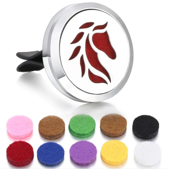 Magnetic Design Car Air Vent Clip Aromatherapy Essential Oil Diffuser
