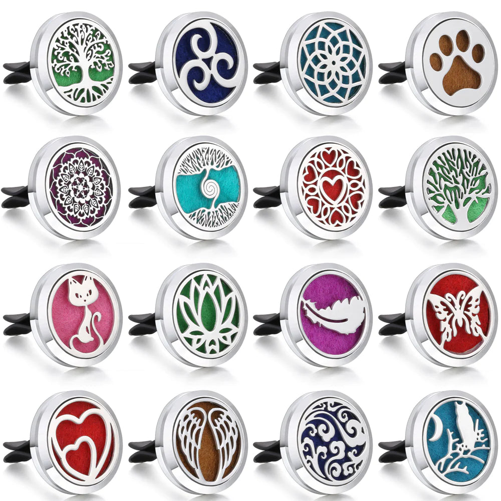 Magnetic Design Car Air Vent Clip Aromatherapy Essential Oil Diffuser