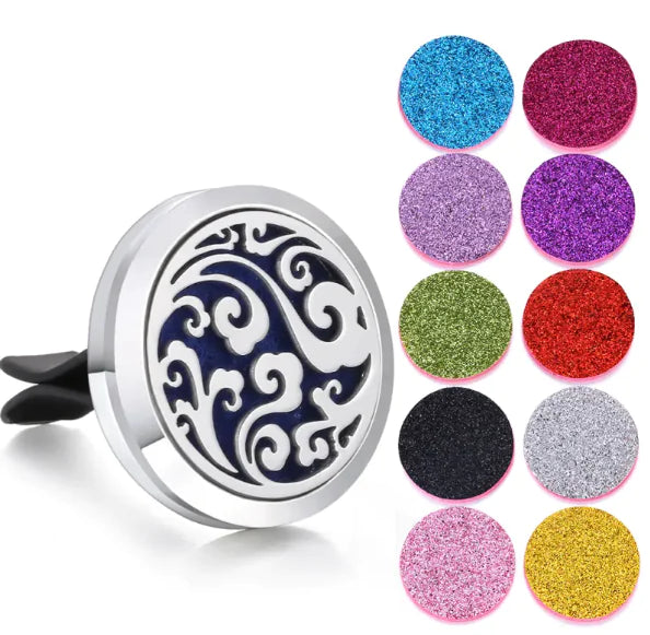 Magnetic Design Car Air Vent Clip Aromatherapy Essential Oil Diffuser