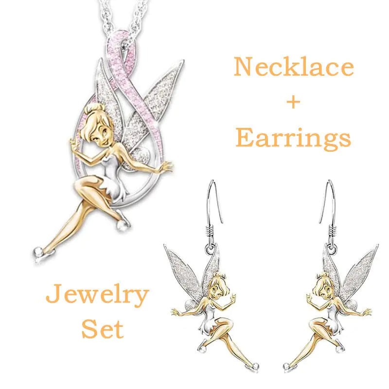 Fairy Series Necklace & Earrings Jewelry Set