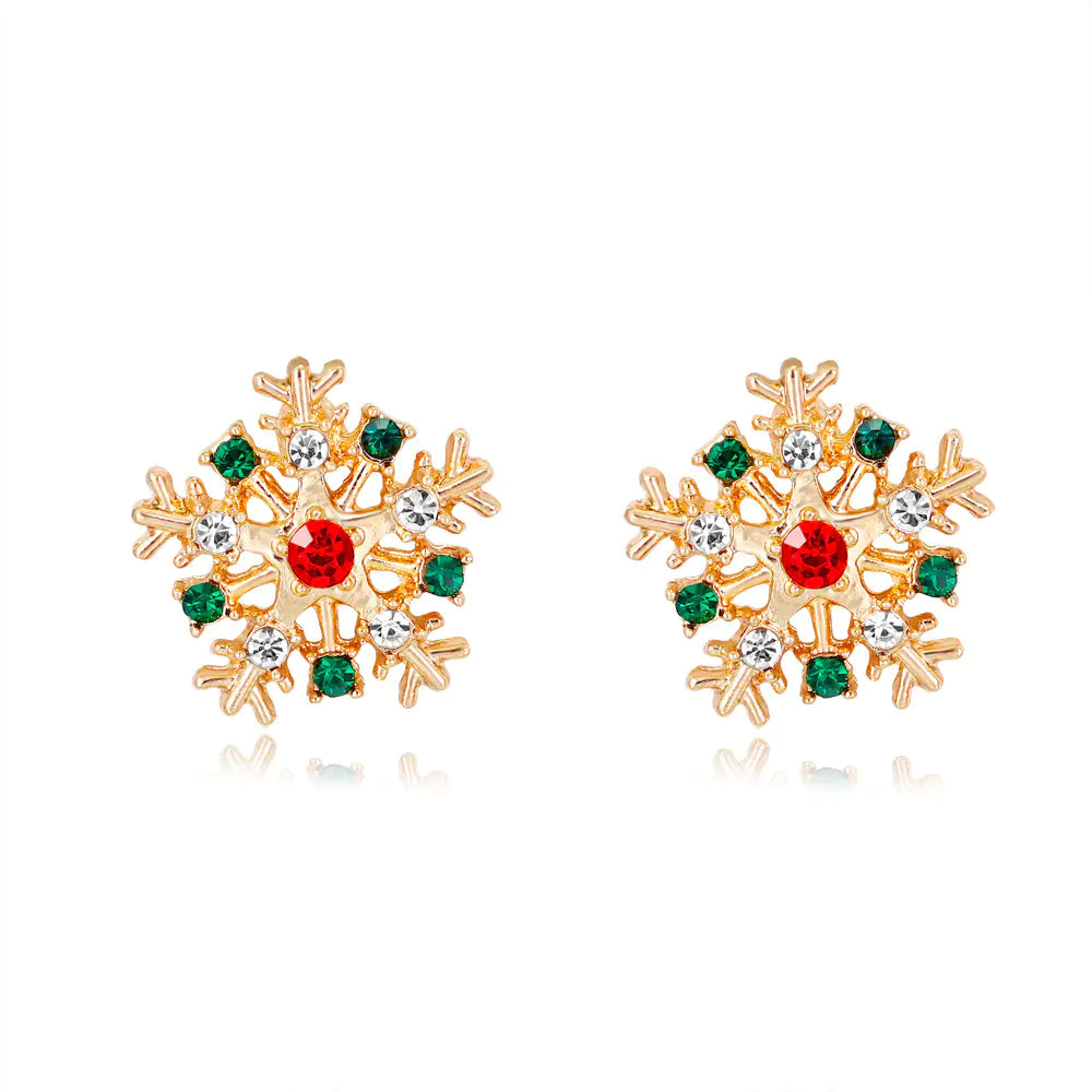 Holiday Sparkle Snowflake Earrings
