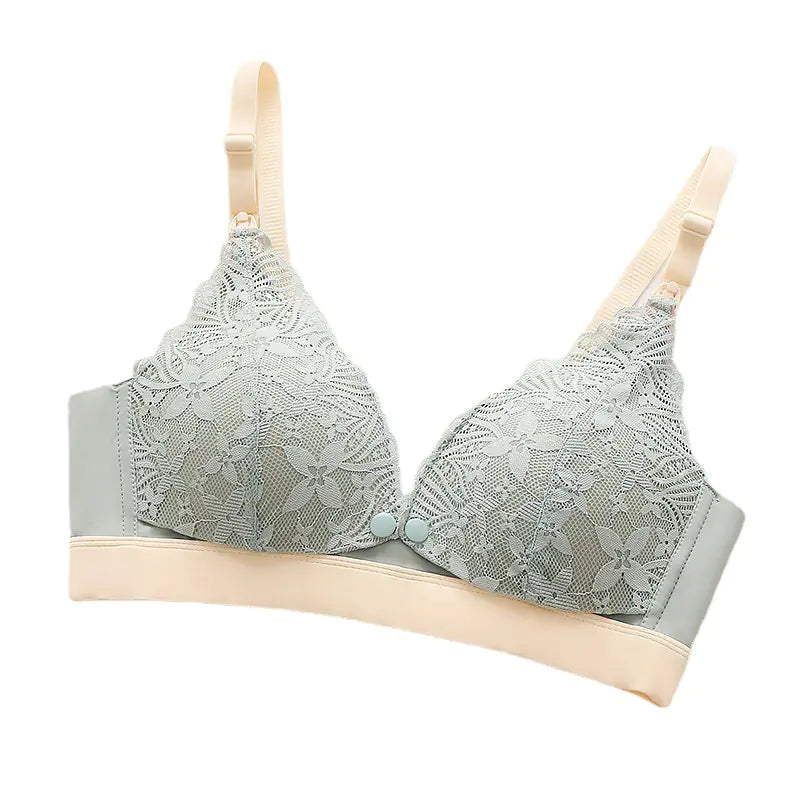Seamless Lace Maternity Breastfeeding Nursing Bra