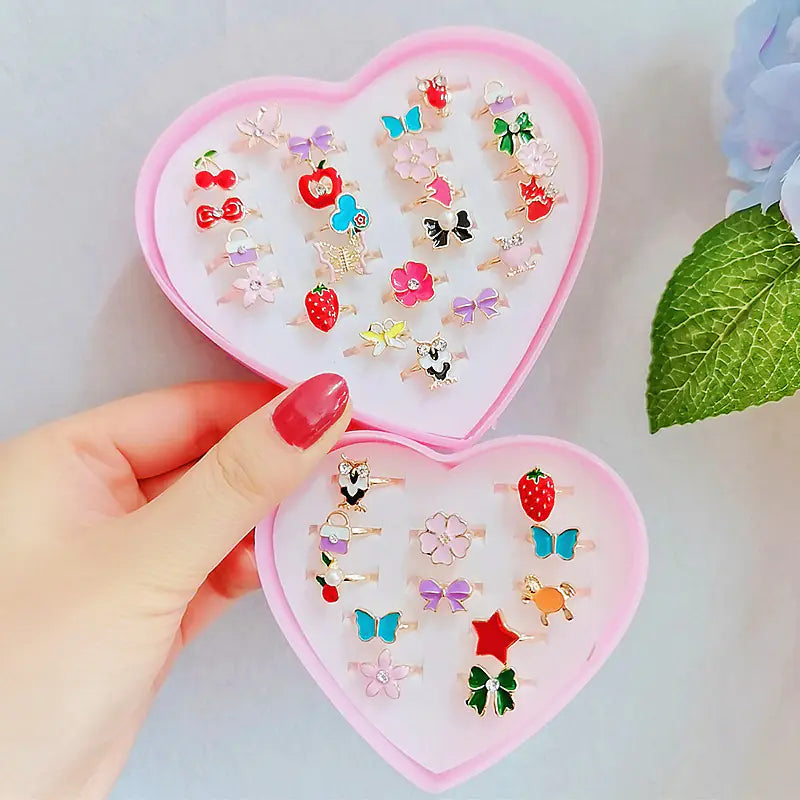 Little Charm Colorful Kids' Ring Collection