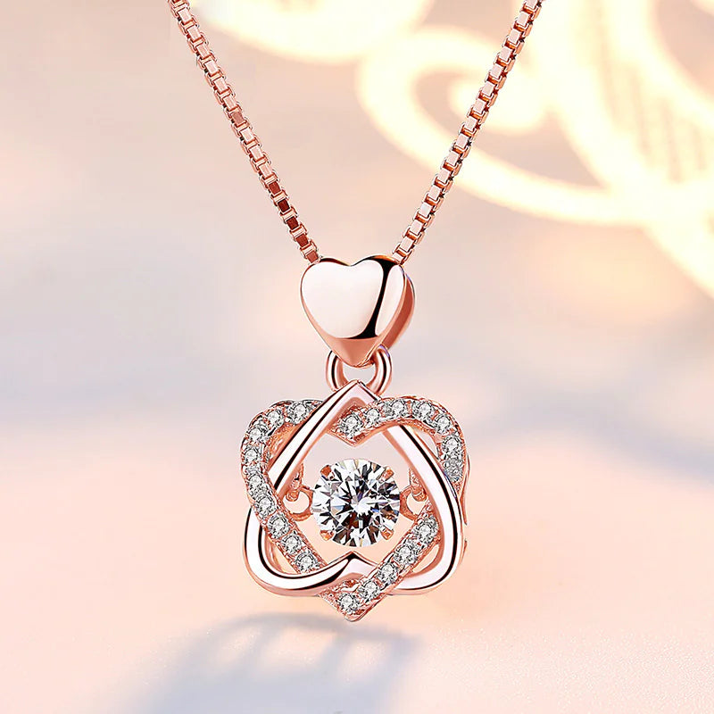 Chic Starlit Heart Pendant