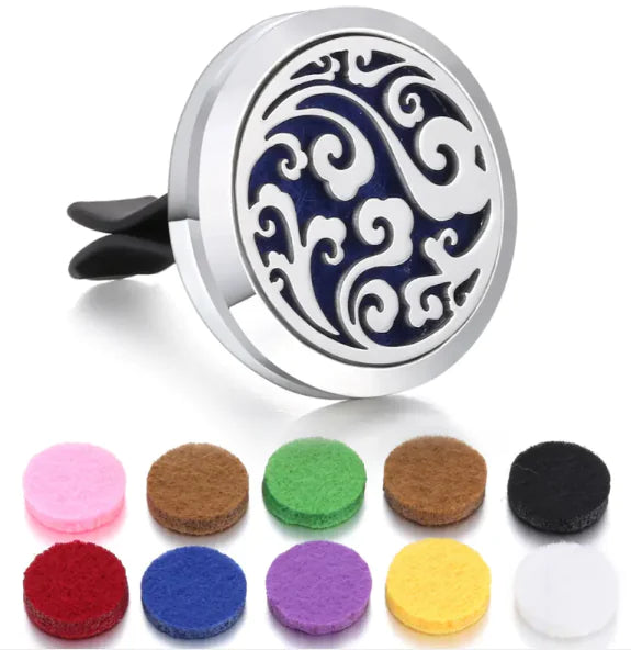 Magnetic Design Car Air Vent Clip Aromatherapy Essential Oil Diffuser
