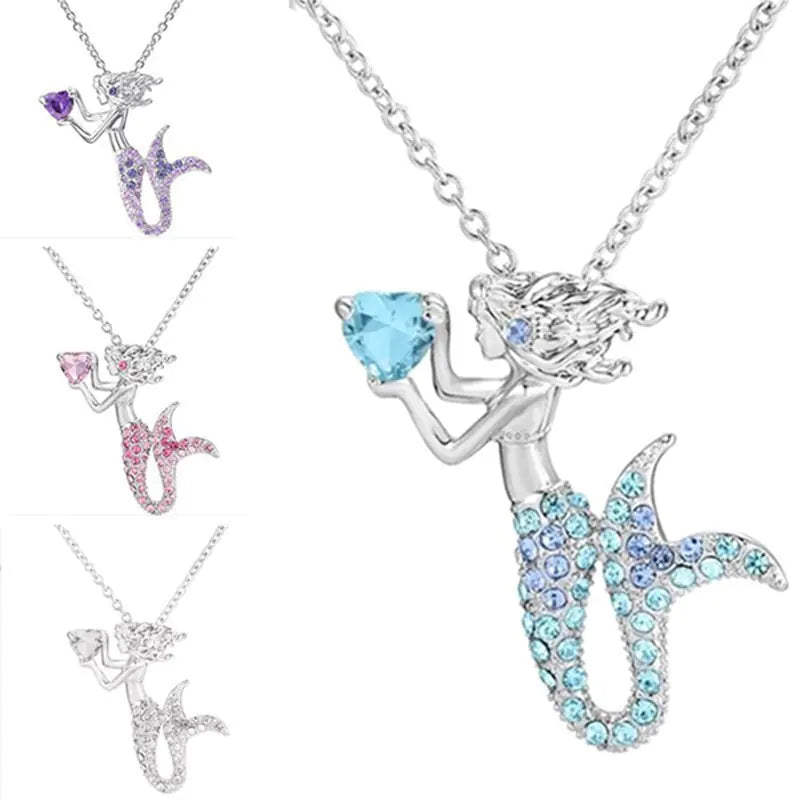 Fashion Exquisite Enchantment Mermaid Pendant Necklace