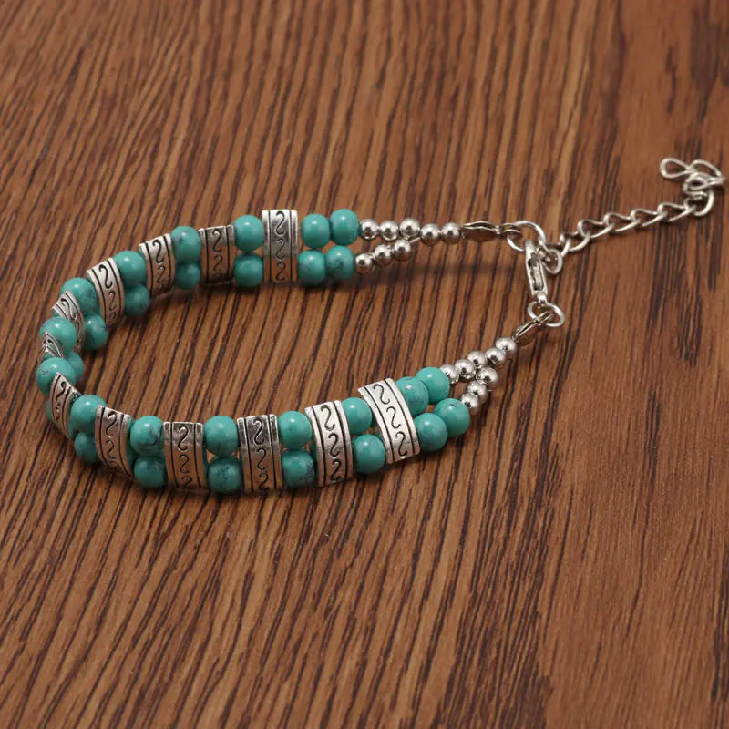Vintage Vibe Retro Chic Turquoise Bracelet