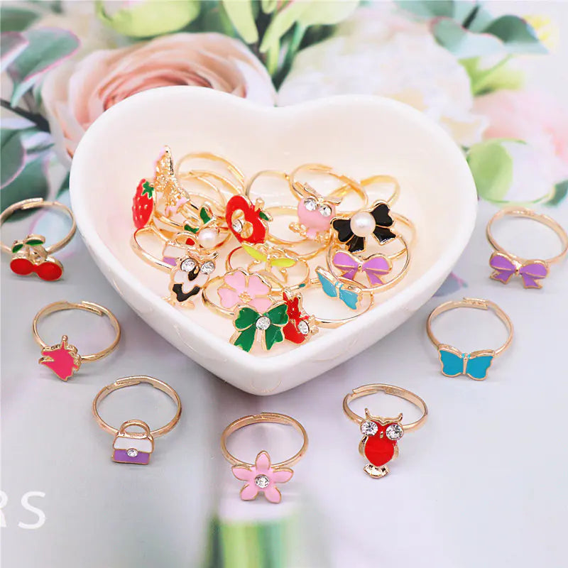 Little Charm Colorful Kids' Ring Collection