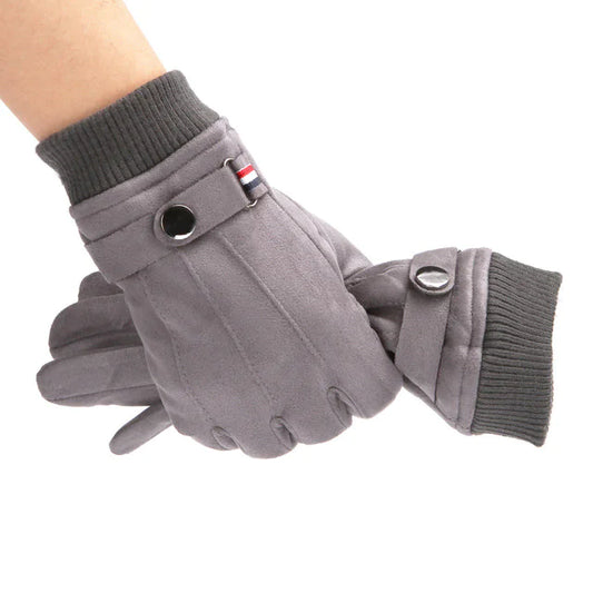 Men's Suede Outdoor Winter Gloves