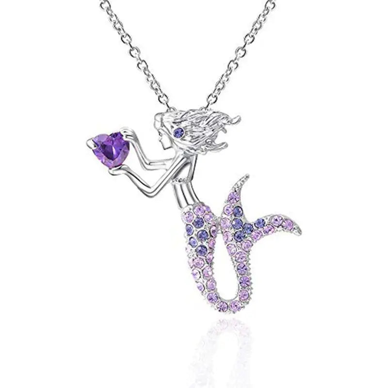 Fashion Exquisite Enchantment Mermaid Pendant Necklace