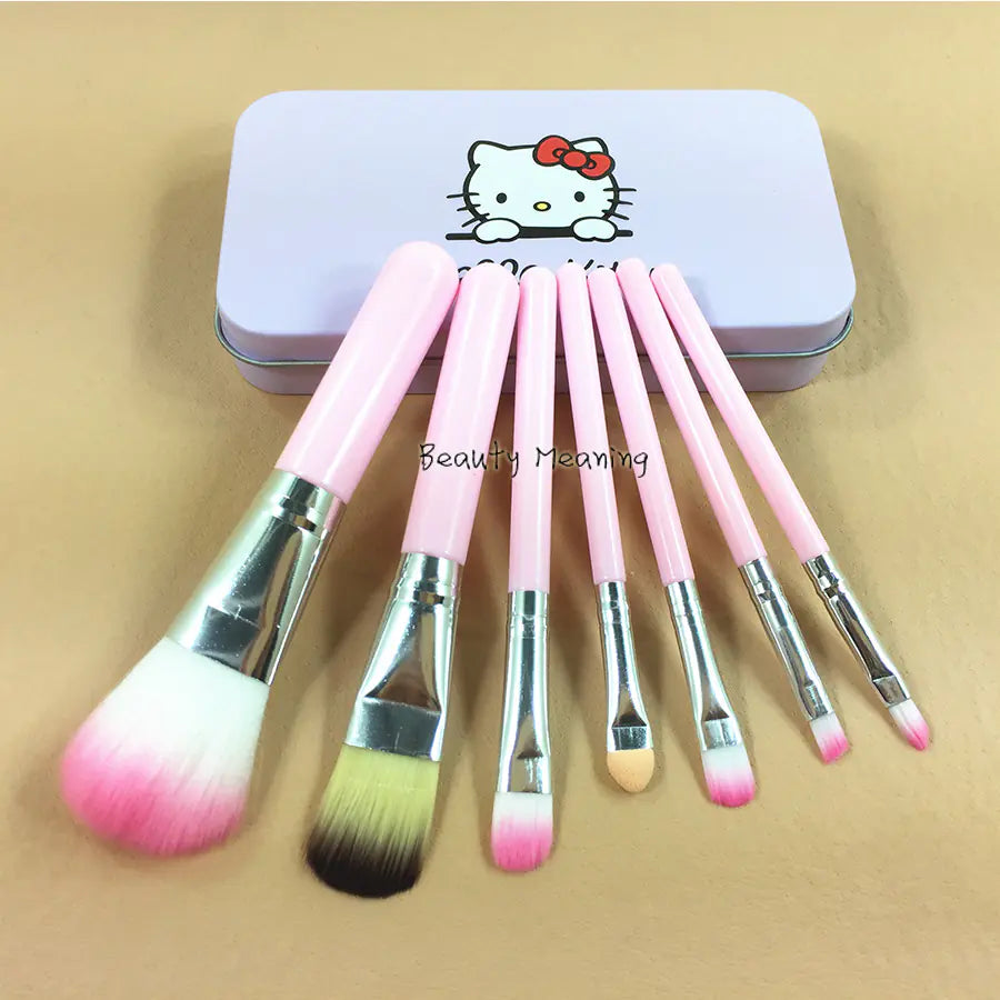 Hello Kitty Cat Makeup Brush Set