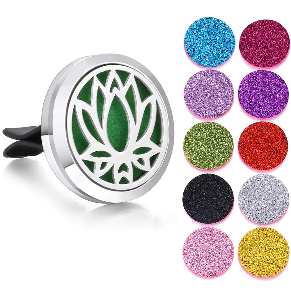 Magnetic Design Car Air Vent Clip Aromatherapy Essential Oil Diffuser